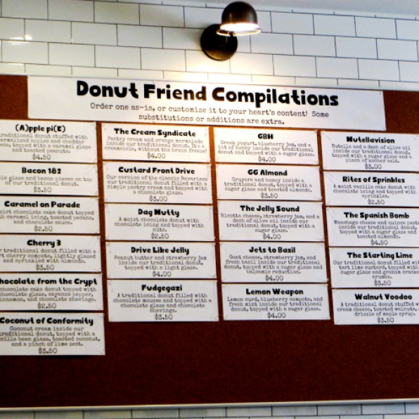 donut menu