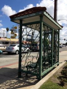 The City of Huntington Park has its own bus shelters.