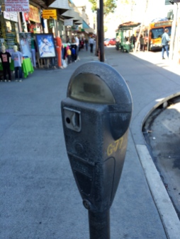 One of those classic coin-operated parking meters we used in HLP back in 2008.