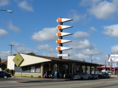 A classic Eldon Davis' Googie Norm's. Line out the door all morning.